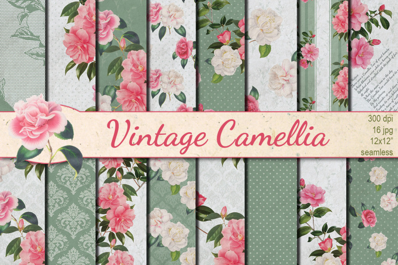 vintage-camellia-seamless-patterns