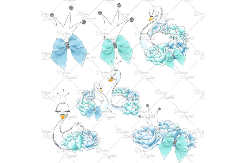 swans-in-blue-clipart