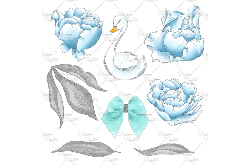 swans-in-blue-clipart