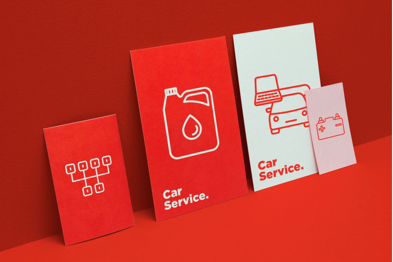 car-service-16-thin-line-icons-set