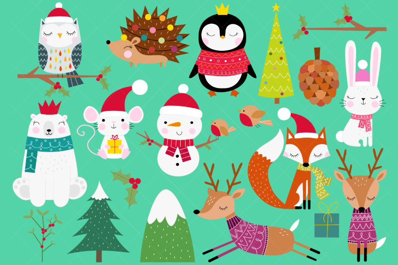 christmas-animals-clip-art