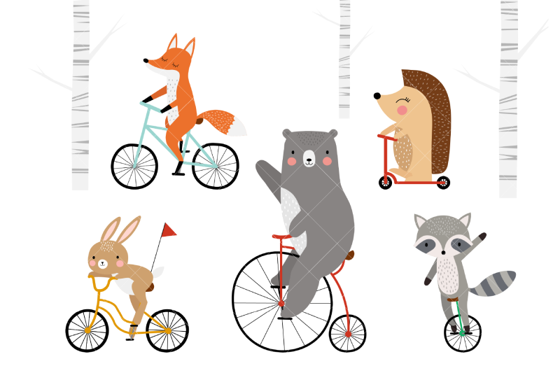 animals-on-bicycles-clip-art