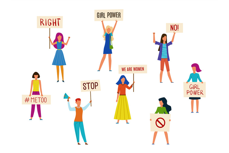 women-protesters-feminism-activists-fight-for-rights-or-against-somet