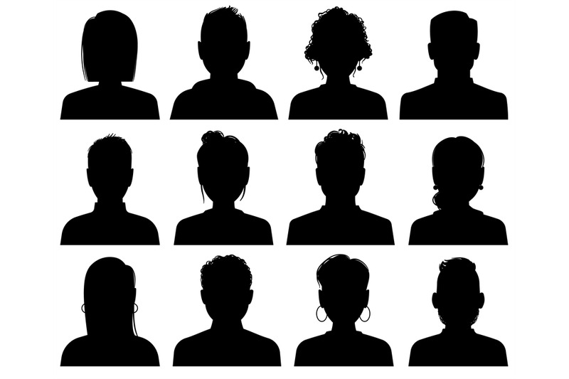 silhouette-avatars-persons-office-professional-profiles-anonymous-he