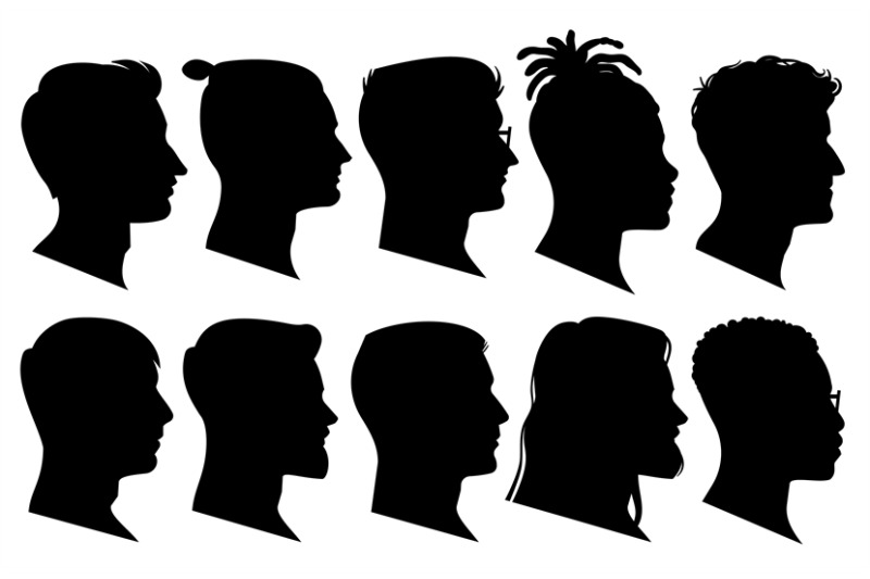 silhouette-man-heads-in-profile-black-face-outline-avatars-professio