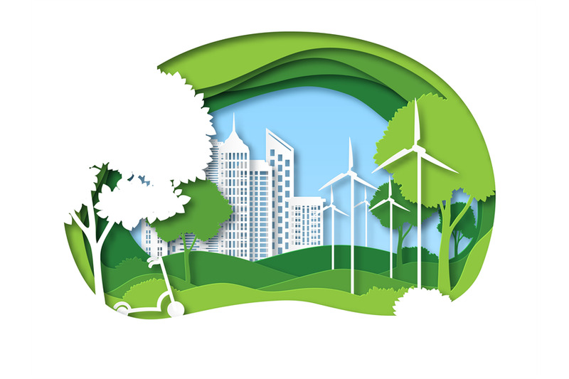 eco-city-future-ecosystem-with-building-tree-and-windmill-green-rec