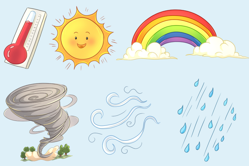 Download Cute Weather Kids Clip Art Collection By Keepin' It Kawaii ...