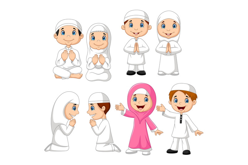 cartoon-muslim-kids-collection