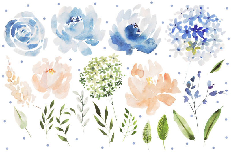 watercolor-blue-flowers