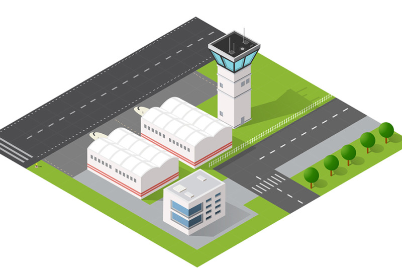 isometric-set-terminal-airport