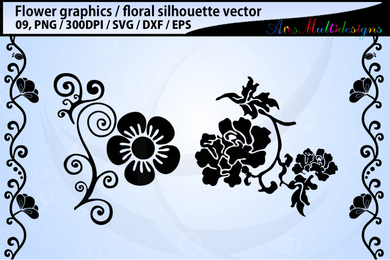 flowers-silhouette-vector