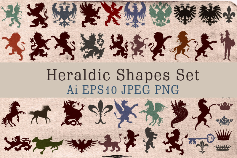 vector-heraldic-shapes-set