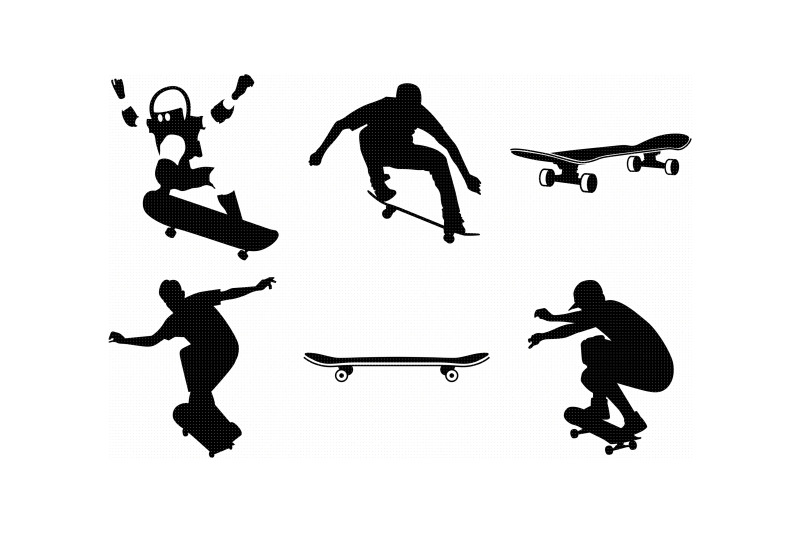 skateboarding-svg-dxf-vector-eps-clipart-cricut-download