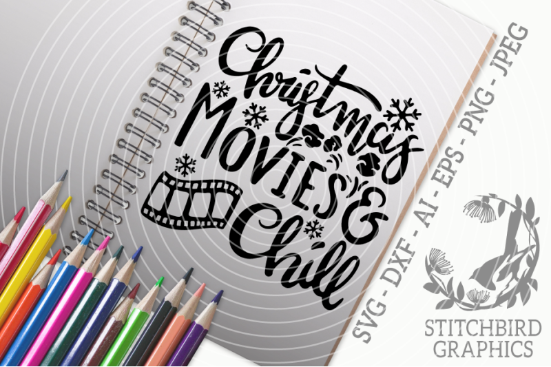 christmas-movies-and-chill-svg-silhouette-studio-cricut