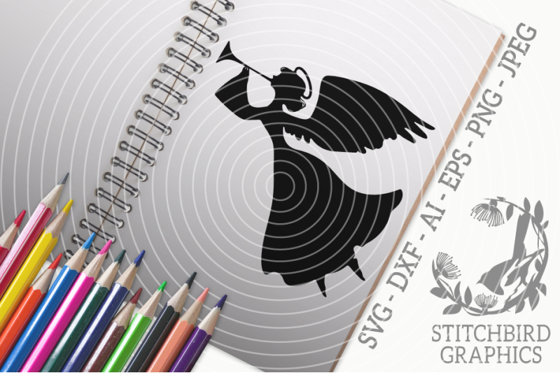 angel-playing-trumpet-svg-silhouette-studio-cricut-eps-dxf-ai