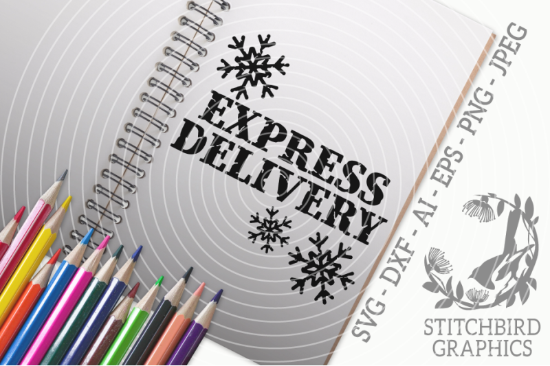 express-delivery-snowflakes-svg-silhouette-studio-cricut