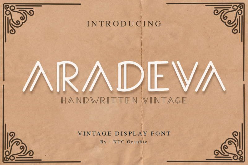 aradeva-vintage-display-font