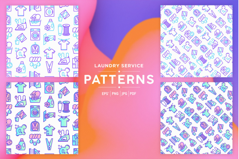 laundry-service-patterns-collection