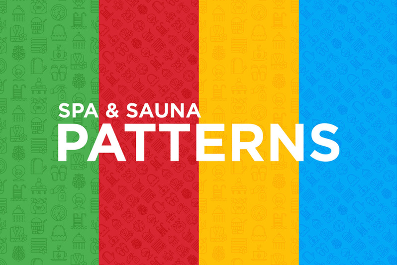 spa-and-sauna-patterns-collection