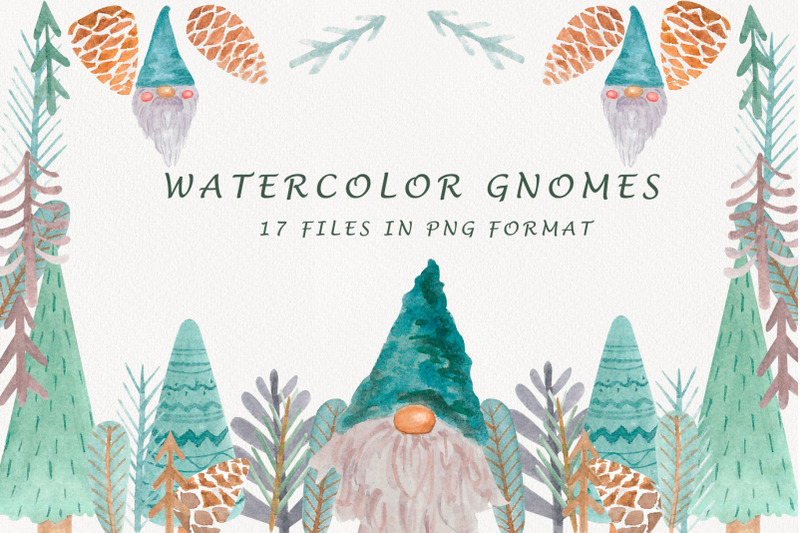watercolor-firs-and-pines