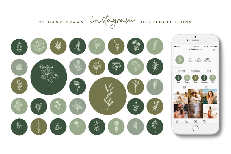 botanical-instagram-highlight-icons