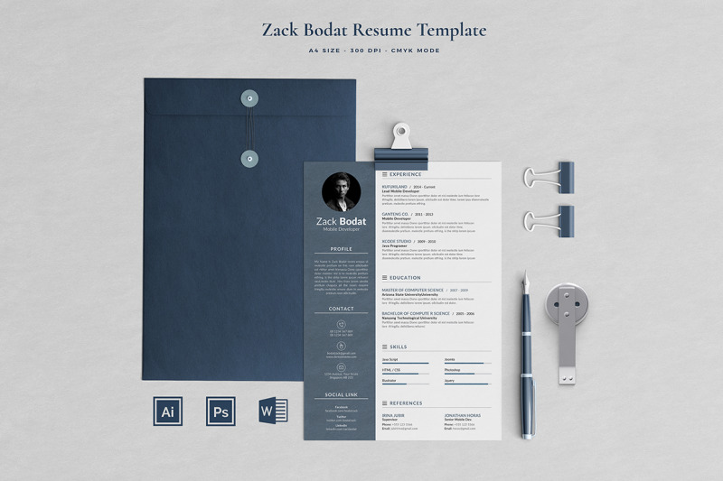 zack-resume-template