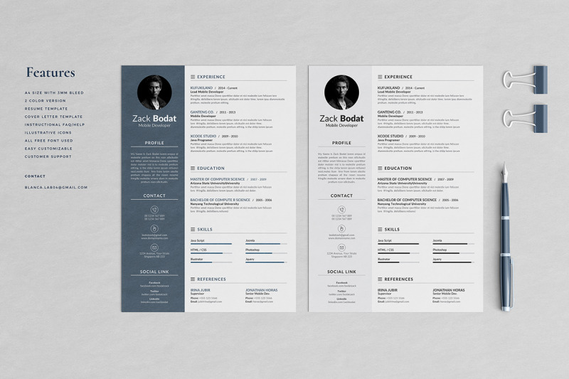 zack-resume-template