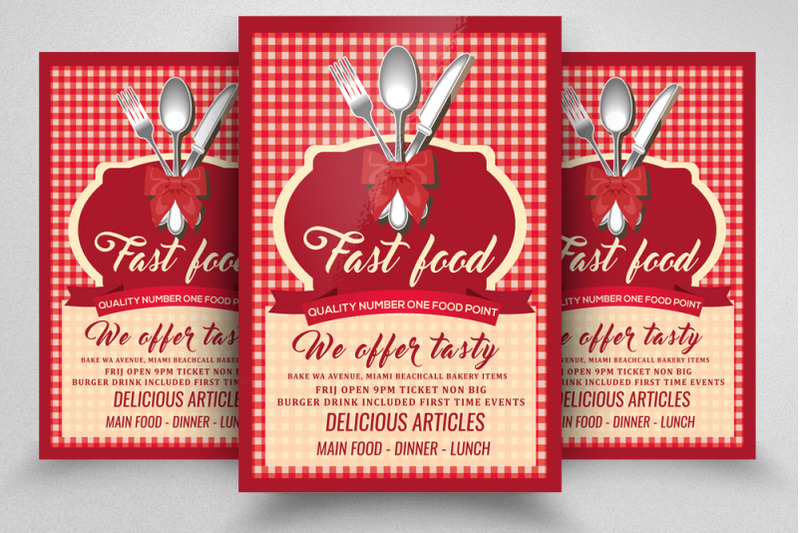 food-restaurant-flyer-poster-template