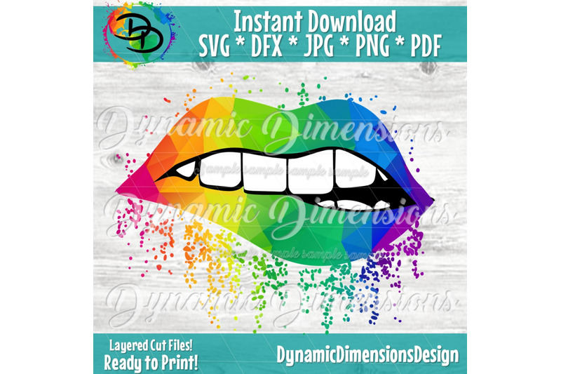 sparkling-lips-rainbow-print-svg-full-lip-sparkle-glitter-bling-svg-gift-feminine-mouth-biting-lip-leopard-silhouette-vector