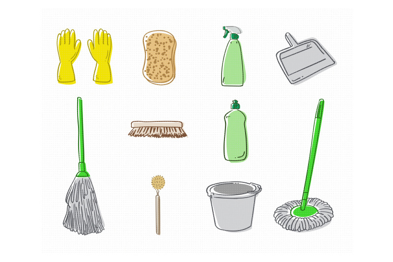 cleaning-materials-svg-dxf-vector-eps-clipart-cricut-download
