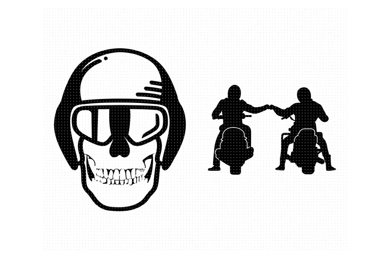 motorbike-fist-bump-helmet-svg-dxf-vector-eps-clipart-cricut