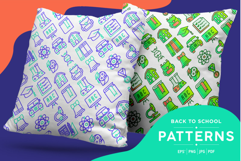 back-to-school-patterns-collection