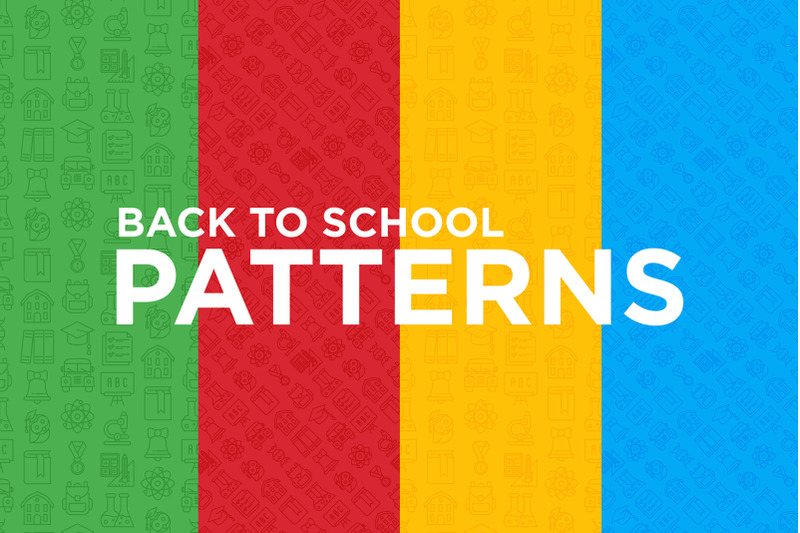 back-to-school-patterns-collection