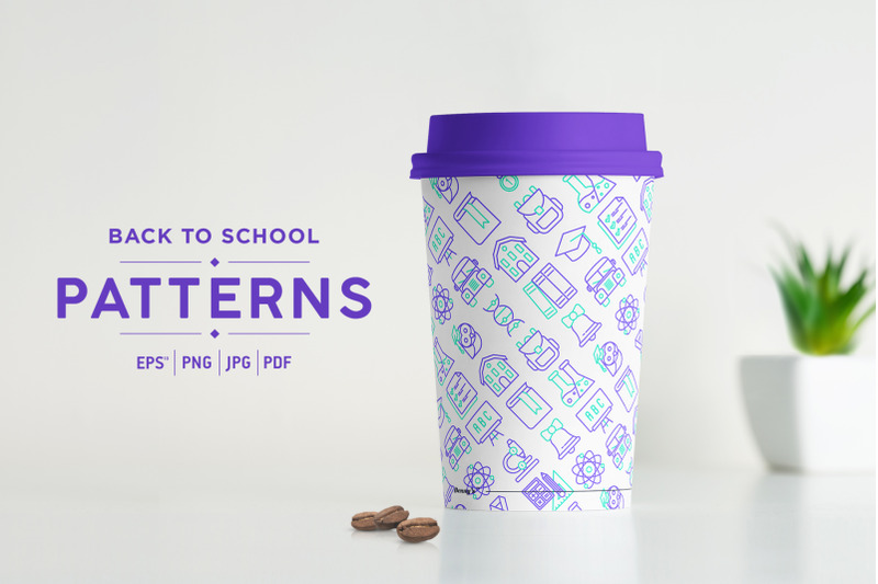 back-to-school-patterns-collection