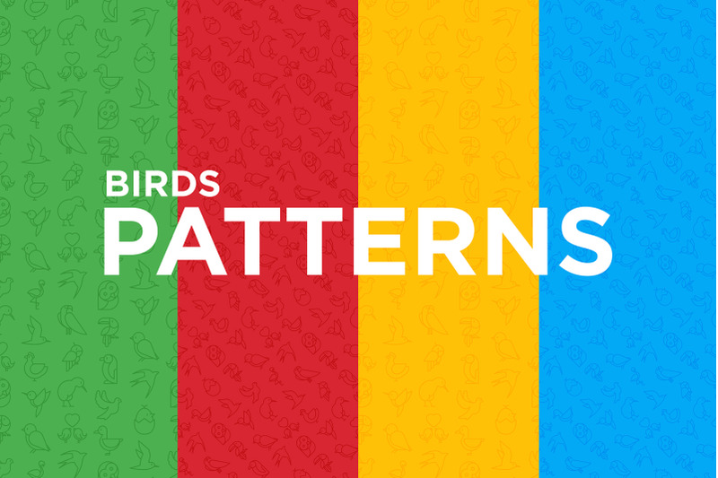 birds-patterns-collection
