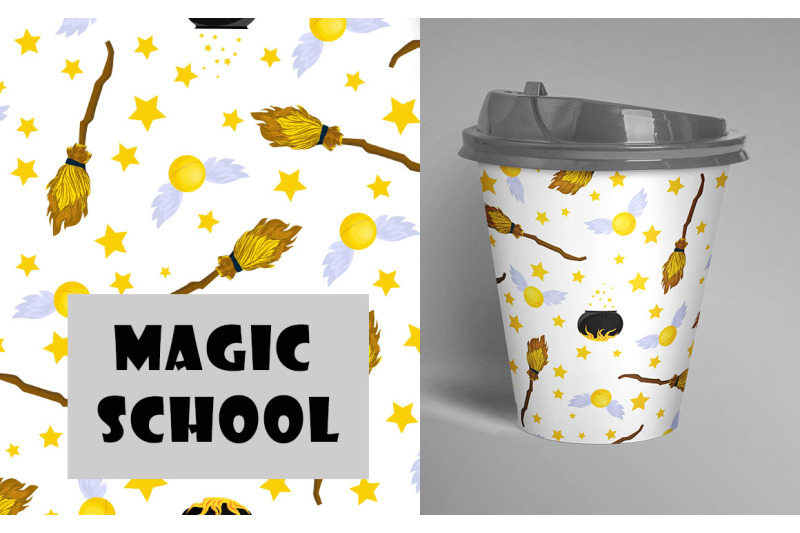 school-of-magic-pattern-set-theme-harry-potter-hogwarts
