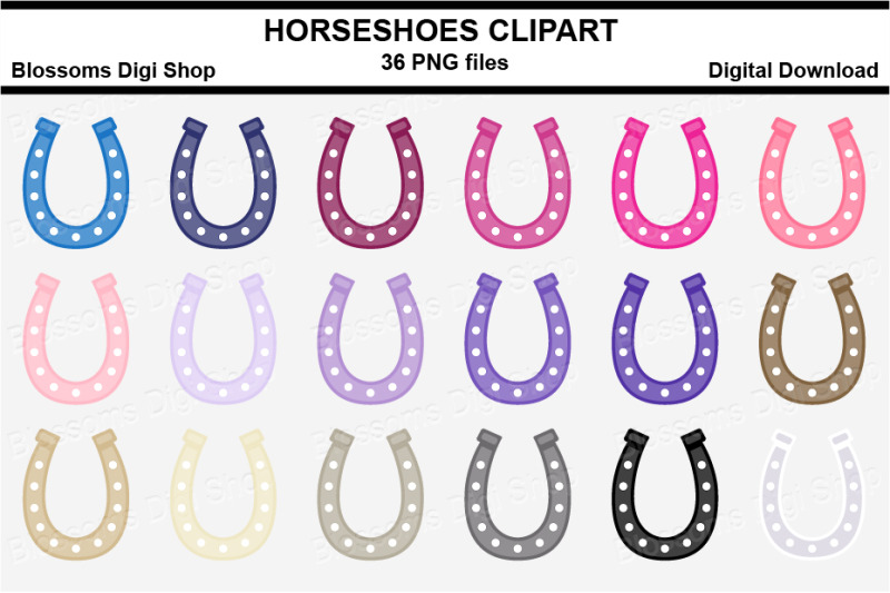 horseshoe-sticker-clipart-36-files-multi-colours