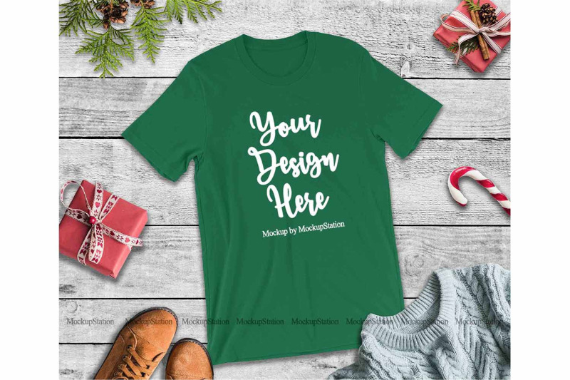 bella-canvas-3001-christmas-tshirt-mockup-bundle