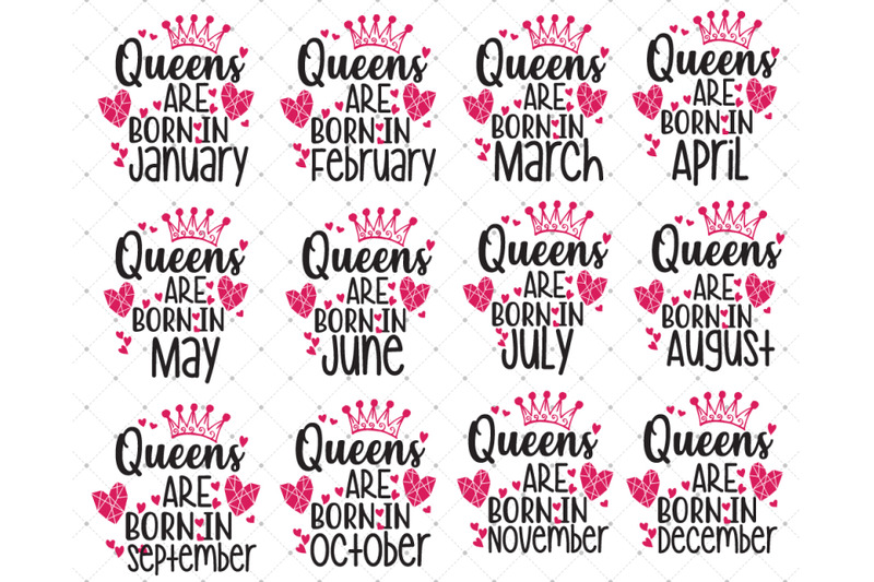 Download Birthday Queen SVG Bundle Cut Files for Cricut Silhouette ...