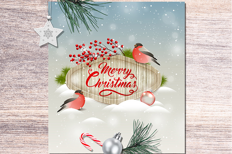 christmas-card-with-bullfinch-bird