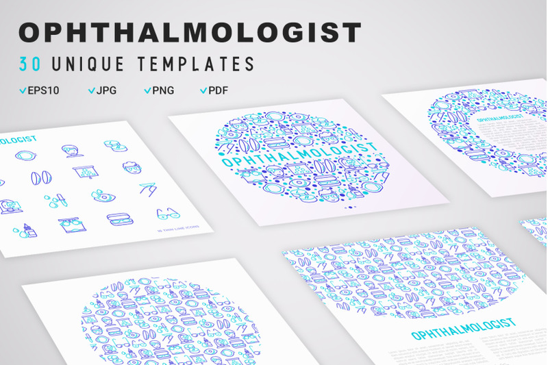 ophthalmologist-icons-set-concept
