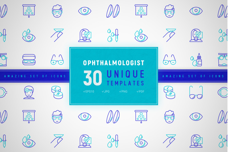 ophthalmologist-icons-set-concept