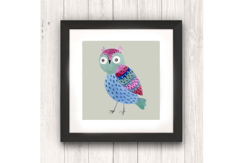 cute-watercolor-owls