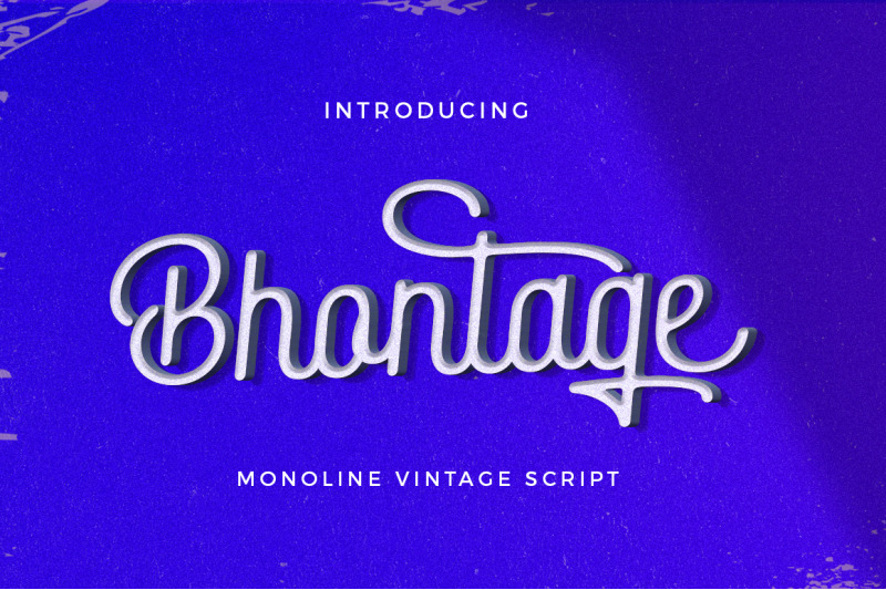 bhontage-monoline-script