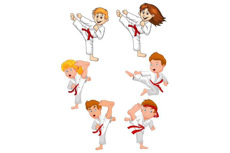 little-kid-training-karate-collection