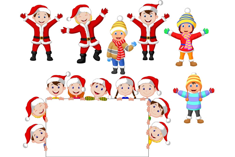 cartoon-christmas-children-collection