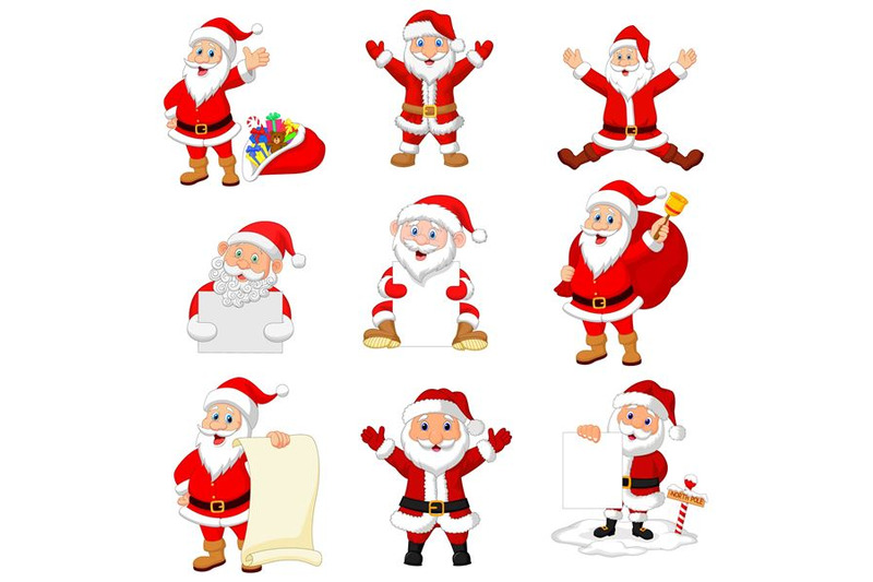 cartoon-santa-claus-collection