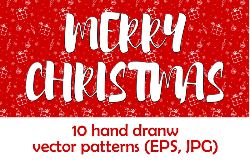 christmas-vector-seamless-patterns