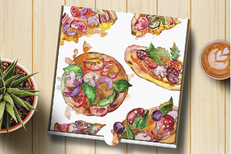 fast-food-hot-dog-watercolor-png