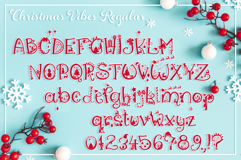 Download Christmas Vibes Font Fmily By Anastasia Feya Fonts & SVG ...